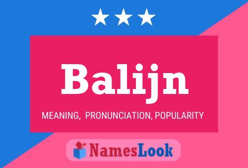 ملصق اسم Balijn