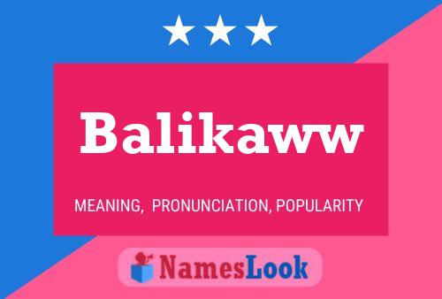 ملصق اسم Balikaww