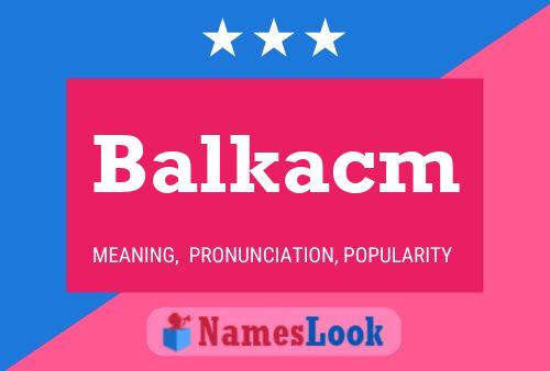 ملصق اسم Balkacm