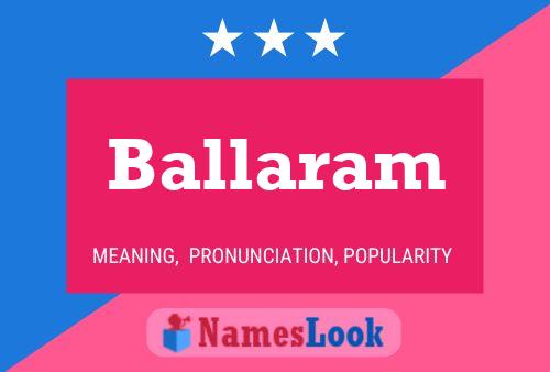 ملصق اسم Ballaram