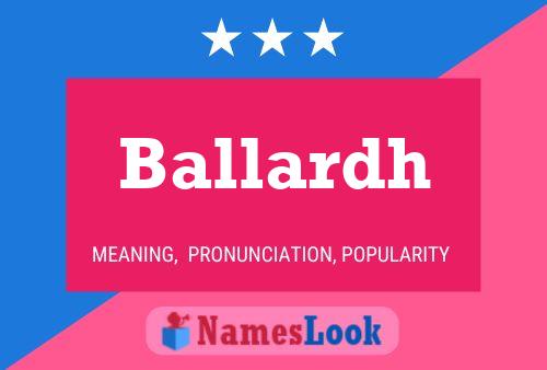 ملصق اسم Ballardh