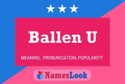 ملصق اسم Ballen U