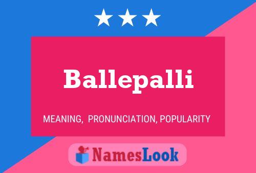 ملصق اسم Ballepalli