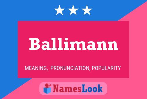 ملصق اسم Ballimann