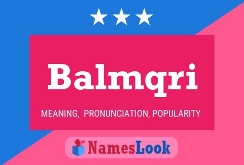 ملصق اسم Balmqri