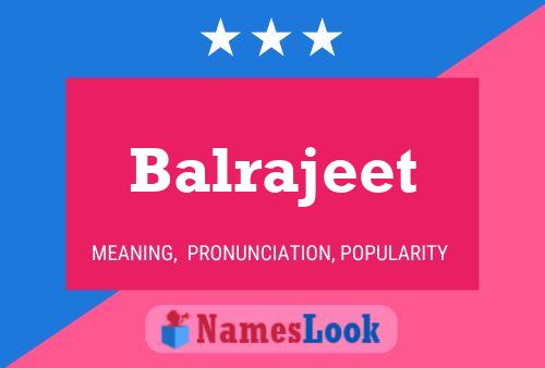 ملصق اسم Balrajeet