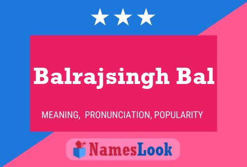 ملصق اسم Balrajsingh Bal