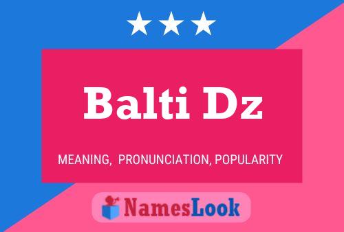 ملصق اسم Balti Dz