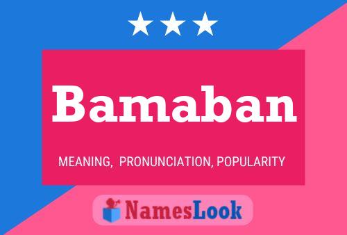 ملصق اسم Bamaban