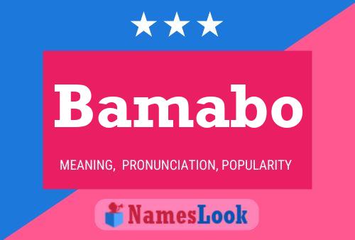 ملصق اسم Bamabo