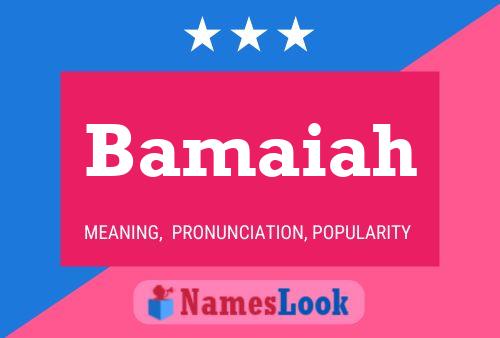 ملصق اسم Bamaiah