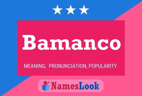 ملصق اسم Bamanco