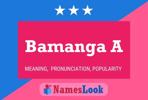 ملصق اسم Bamanga A