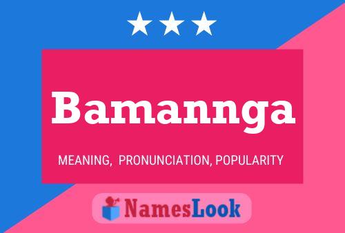 ملصق اسم Bamannga