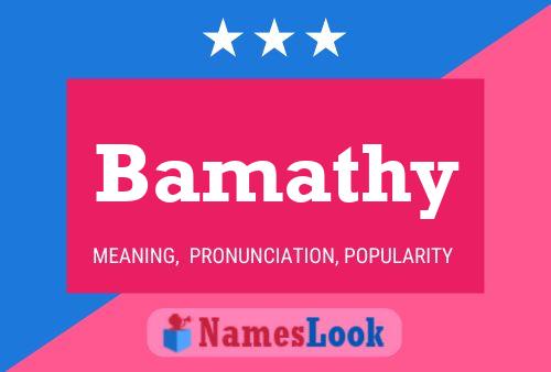 ملصق اسم Bamathy