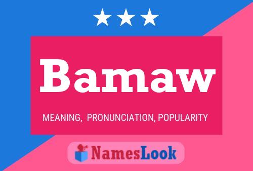 ملصق اسم Bamaw