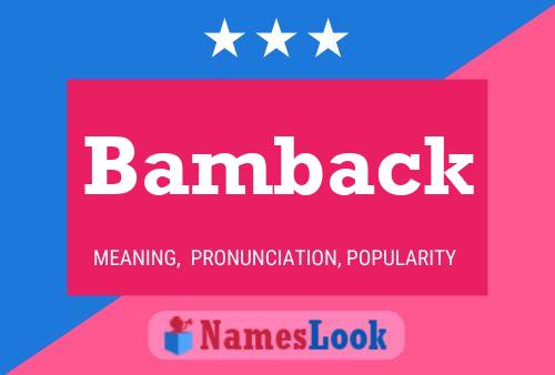 ملصق اسم Bamback