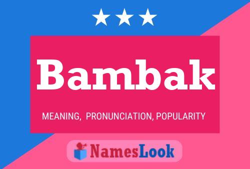 ملصق اسم Bambak