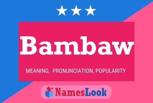 ملصق اسم Bambaw