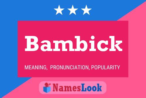 ملصق اسم Bambick