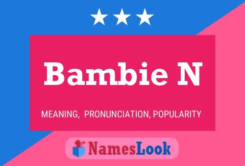 ملصق اسم Bambie N