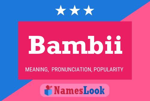 ملصق اسم Bambii