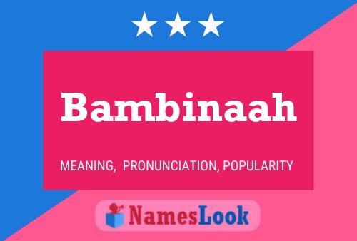 ملصق اسم Bambinaah