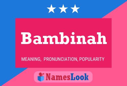 ملصق اسم Bambinah