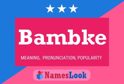 ملصق اسم Bambke