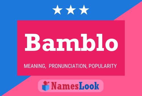 ملصق اسم Bamblo