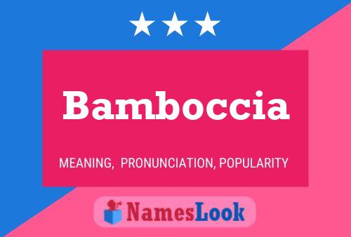 ملصق اسم Bamboccia