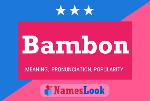 ملصق اسم Bambon