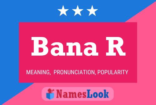 ملصق اسم Bana R