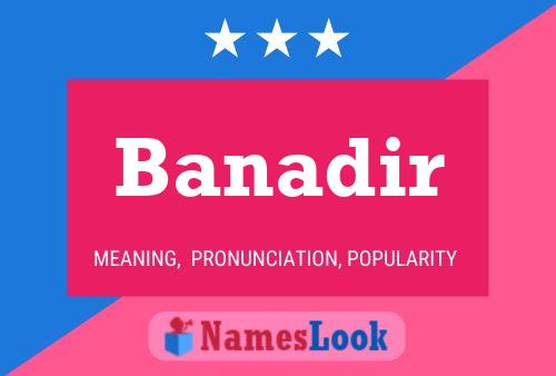 ملصق اسم Banadir