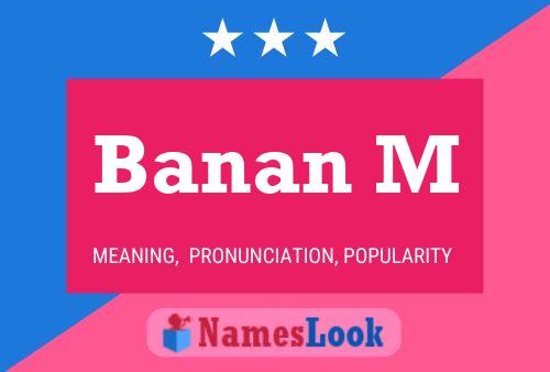 ملصق اسم Banan M