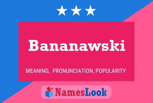 ملصق اسم Bananawski