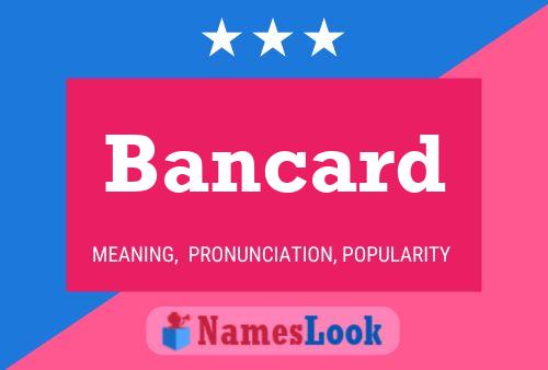 ملصق اسم Bancard