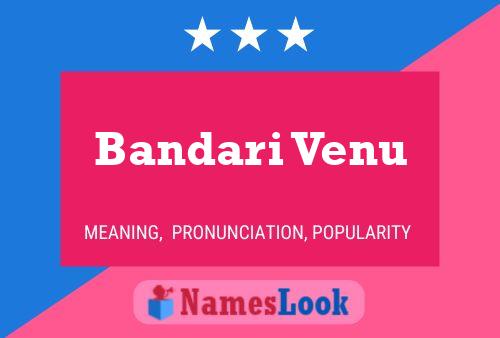 ملصق اسم Bandari Venu