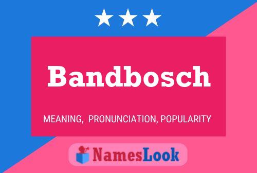 ملصق اسم Bandbosch