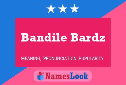 ملصق اسم Bandile Bardz