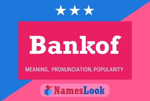 ملصق اسم Bankof