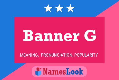 ملصق اسم Banner G