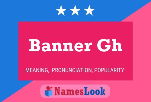 ملصق اسم Banner Gh