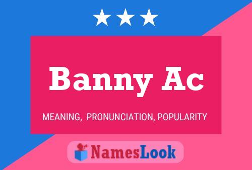 ملصق اسم Banny Ac