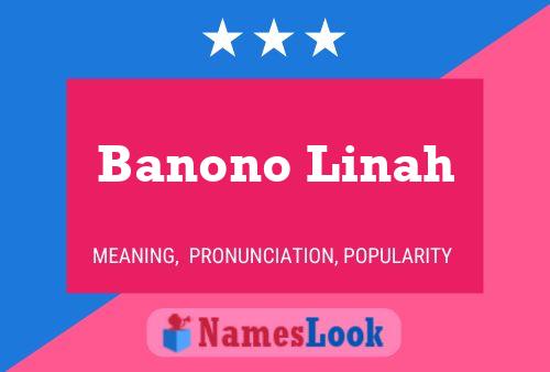 ملصق اسم Banono Linah