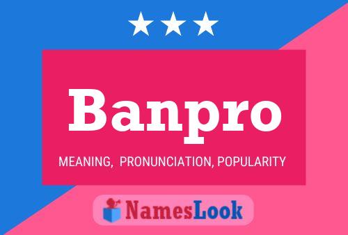 ملصق اسم Banpro