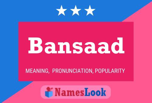 ملصق اسم Bansaad