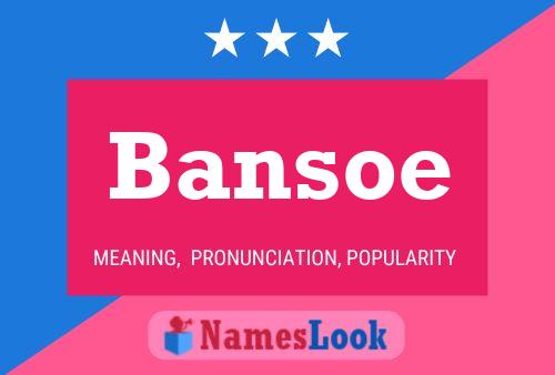 ملصق اسم Bansoe