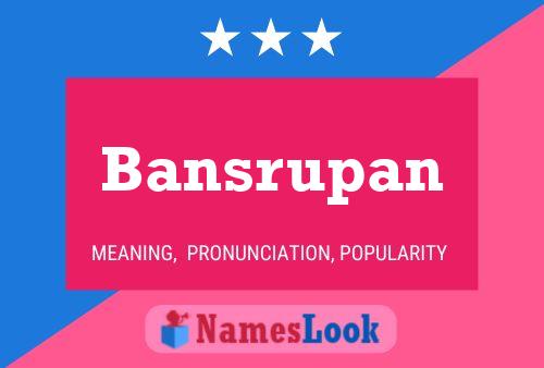 ملصق اسم Bansrupan