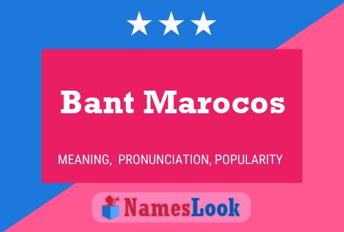 ملصق اسم Bant Marocos